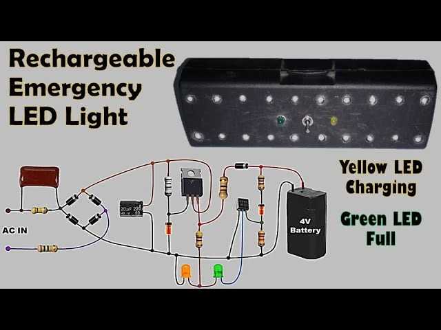 china rechargeable torch light circuit diagram