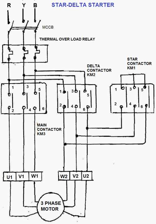 automatic star delta starter circuit diagram automatic star delta starter circuit diagram