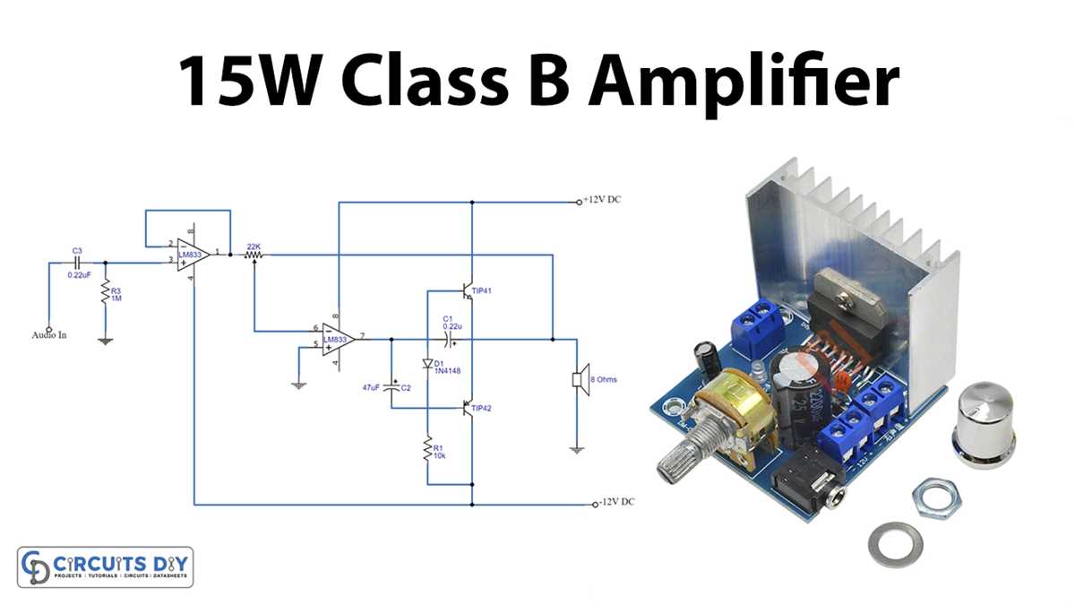 class ab power amplifier circuit diagram