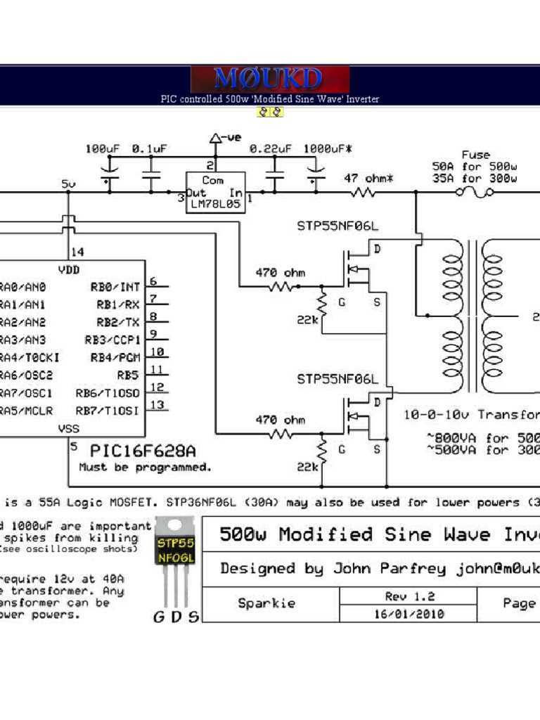500w ups circuit diagram