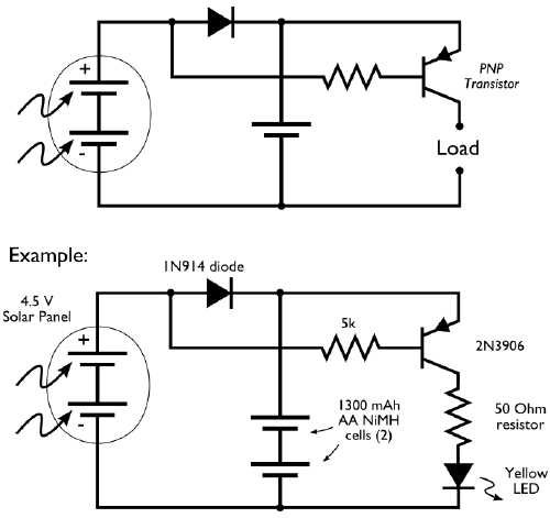 solar lantern schematic diagram