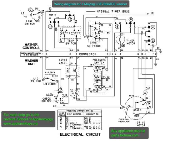 whirlpool washing machine wiring diagram